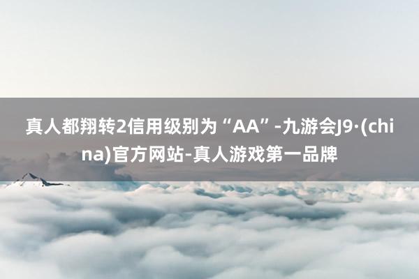 真人都翔转2信用级别为“AA”-九游会J9·(china)官方网站-真人游戏第一品牌