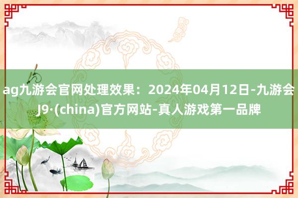 ag九游会官网处理效果：2024年04月12日-九游会J9·(china)官方网站-真人游戏第一品牌