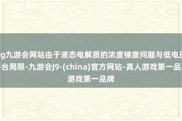 ag九游会网站由于液态电解质的浓度梯度问题与低电压平台局限-九游会J9·(china)官方网站-真人游戏第一品牌