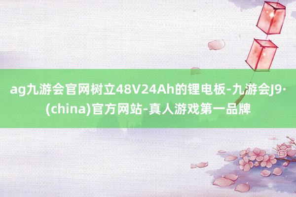 ag九游会官网树立48V24Ah的锂电板-九游会J9·(china)官方网站-真人游戏第一品牌