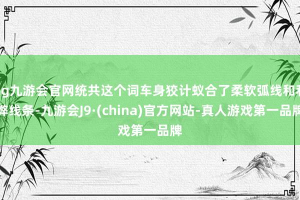 ag九游会官网统共这个词车身狡计蚁合了柔软弧线和利弊线条-九游会J9·(china)官方网站-真人游戏第一品牌