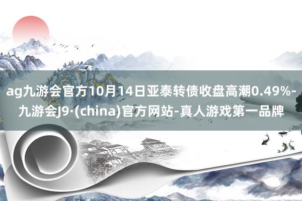 ag九游会官方10月14日亚泰转债收盘高潮0.49%-九游会J9·(china)官方网站-真人游戏第一品牌