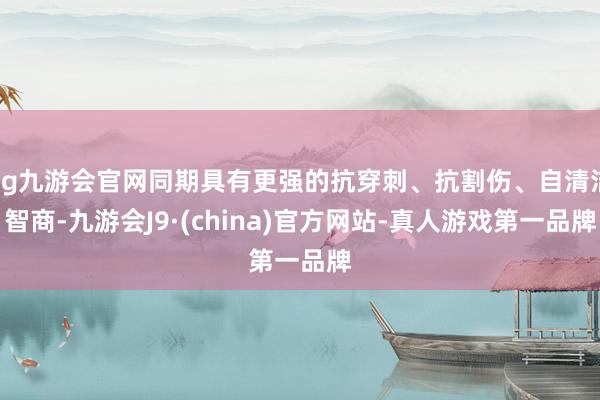 ag九游会官网同期具有更强的抗穿刺、抗割伤、自清洁智商-九游会J9·(china)官方网站-真人游戏第一品牌