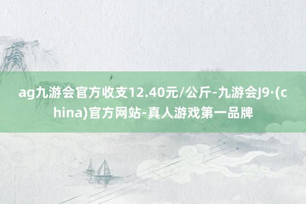 ag九游会官方收支12.40元/公斤-九游会J9·(china)官方网站-真人游戏第一品牌