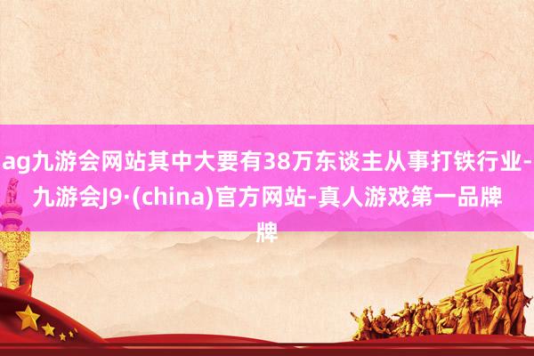 ag九游会网站其中大要有38万东谈主从事打铁行业-九游会J9·(china)官方网站-真人游戏第一品牌