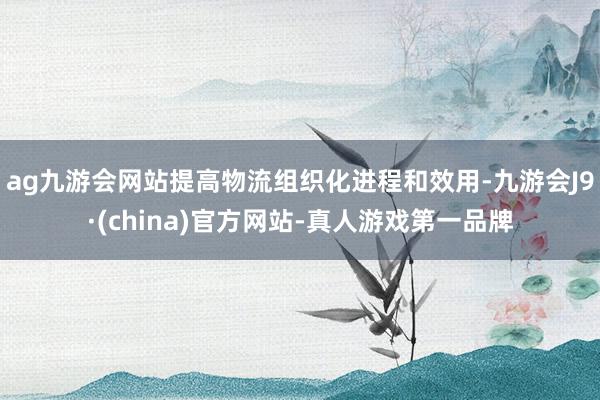 ag九游会网站提高物流组织化进程和效用-九游会J9·(china)官方网站-真人游戏第一品牌